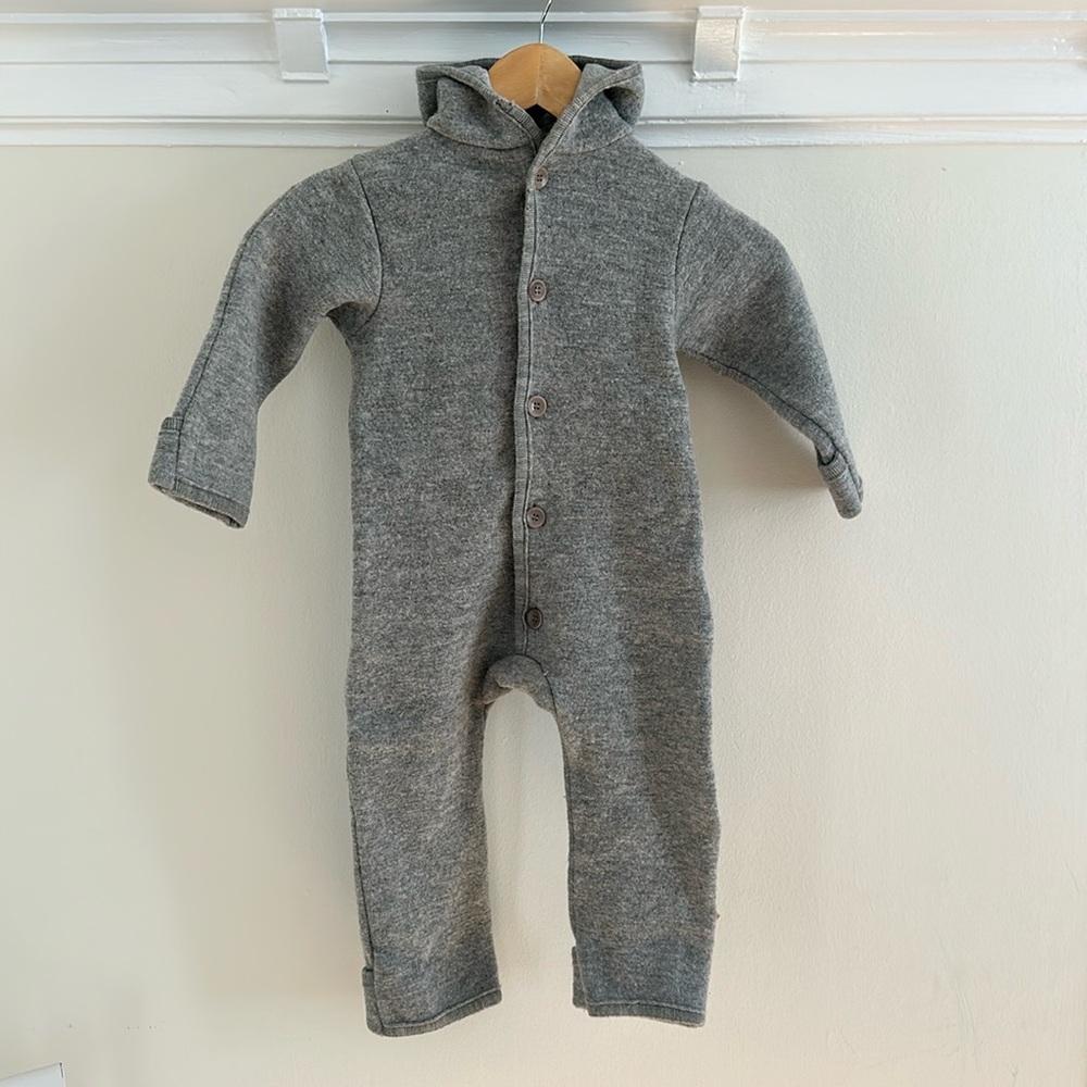 DISANA Wool Button-Up Overall
Size: 12-24 mo